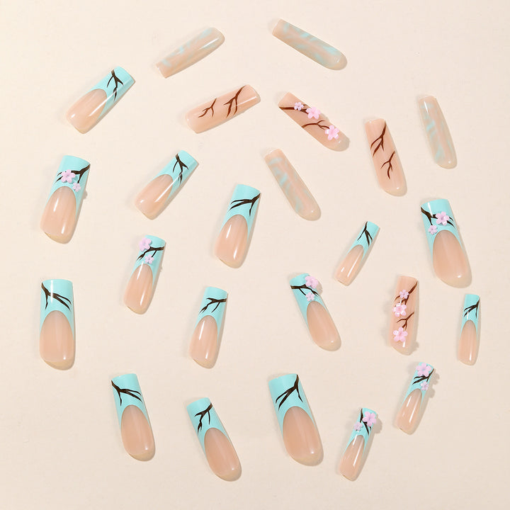 Floral Acrylic Nail Art Extensions Bowlift 1789713481