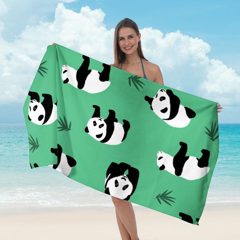 Beach towel with mirrored mandala design Bowlift