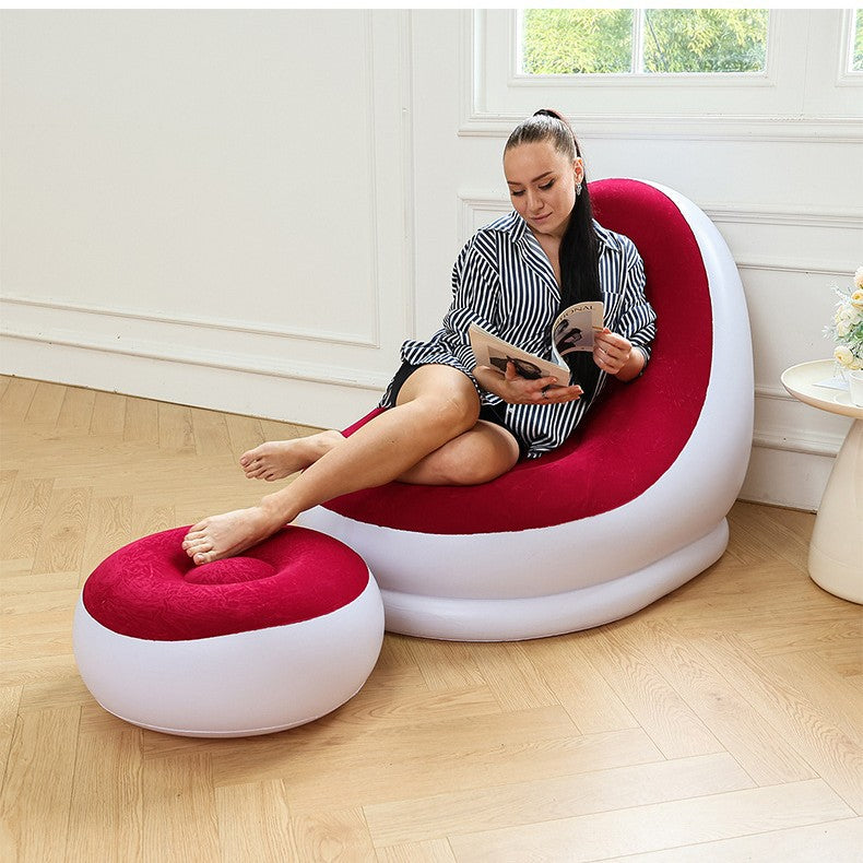 Women Inflatable Comfort Sofa with Ergonomic Backrest Bowlift