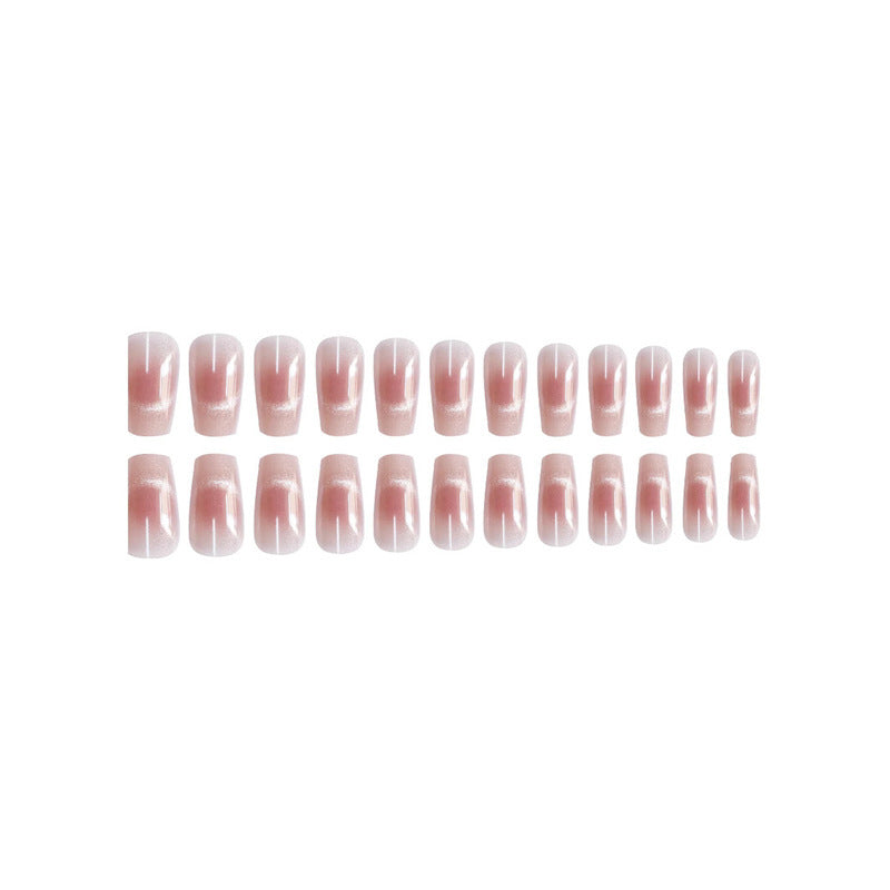Elegant French Tip Nail Set Bowlift