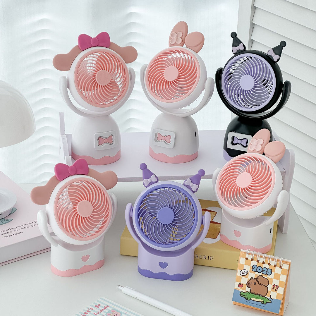 Unisex Portable Mini Hand Fan in Cute Animal Design Bowlift 1782131749