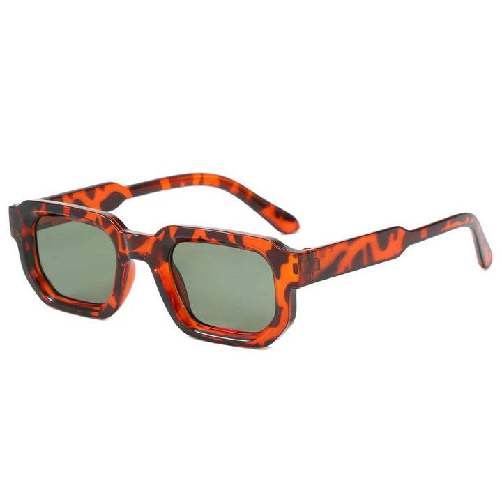 Women's fashionable square sunglasses with clear frame Bowlift