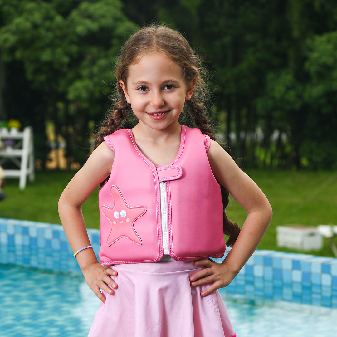 Women's Inflatable Swim Aid with Colorful Flamingo Design Bowlift
