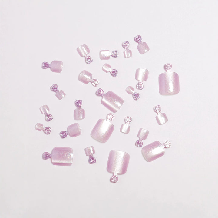 Glimmering Press-On Nail Set Bowlift