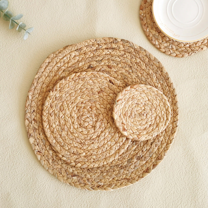 Rustic Round Weaving Coaster Bowlift