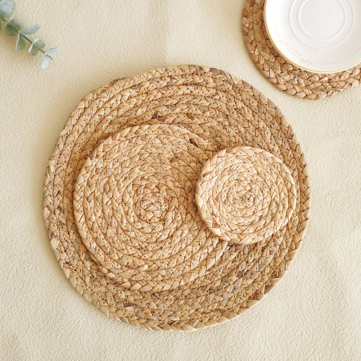 Rustic Round Weaving Coaster Bowlift