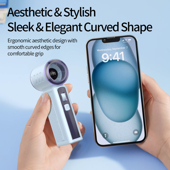Women Portable Mini Fan with Power Bank Function Bowlift