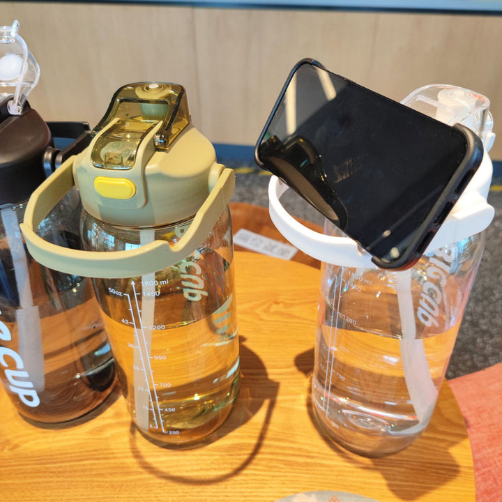 Women's large water bottle with leak-proof lid and straw Bowlift