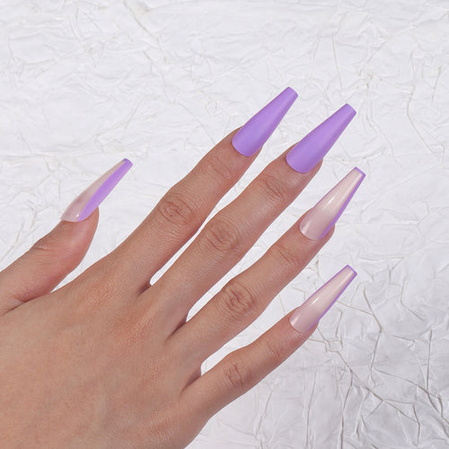 Elegant Matte Long Stiletto Nail Tips Bowlift