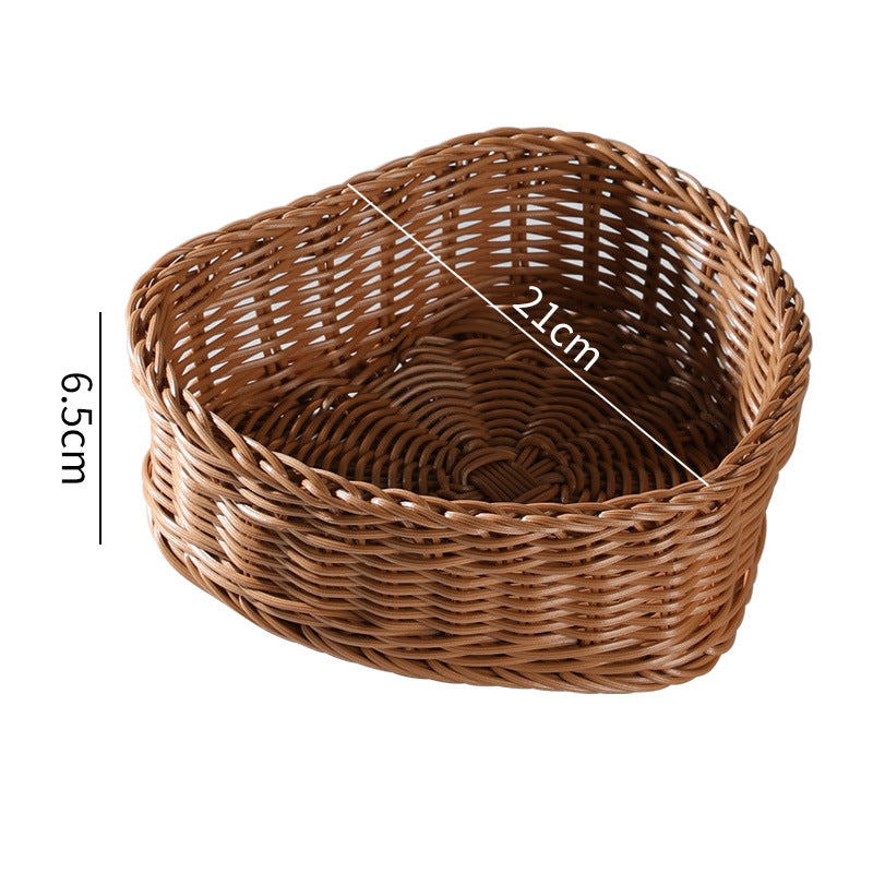Unisex Heart-shaped Decoration Basket Bowlift