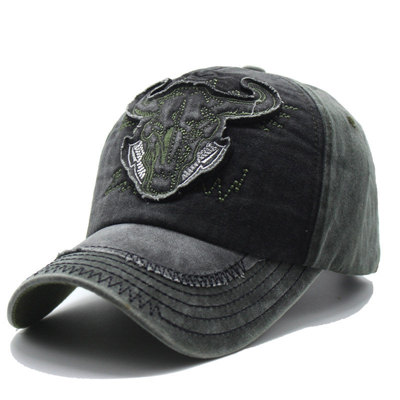 Men's Embroidered Western Style Cap Bowlift