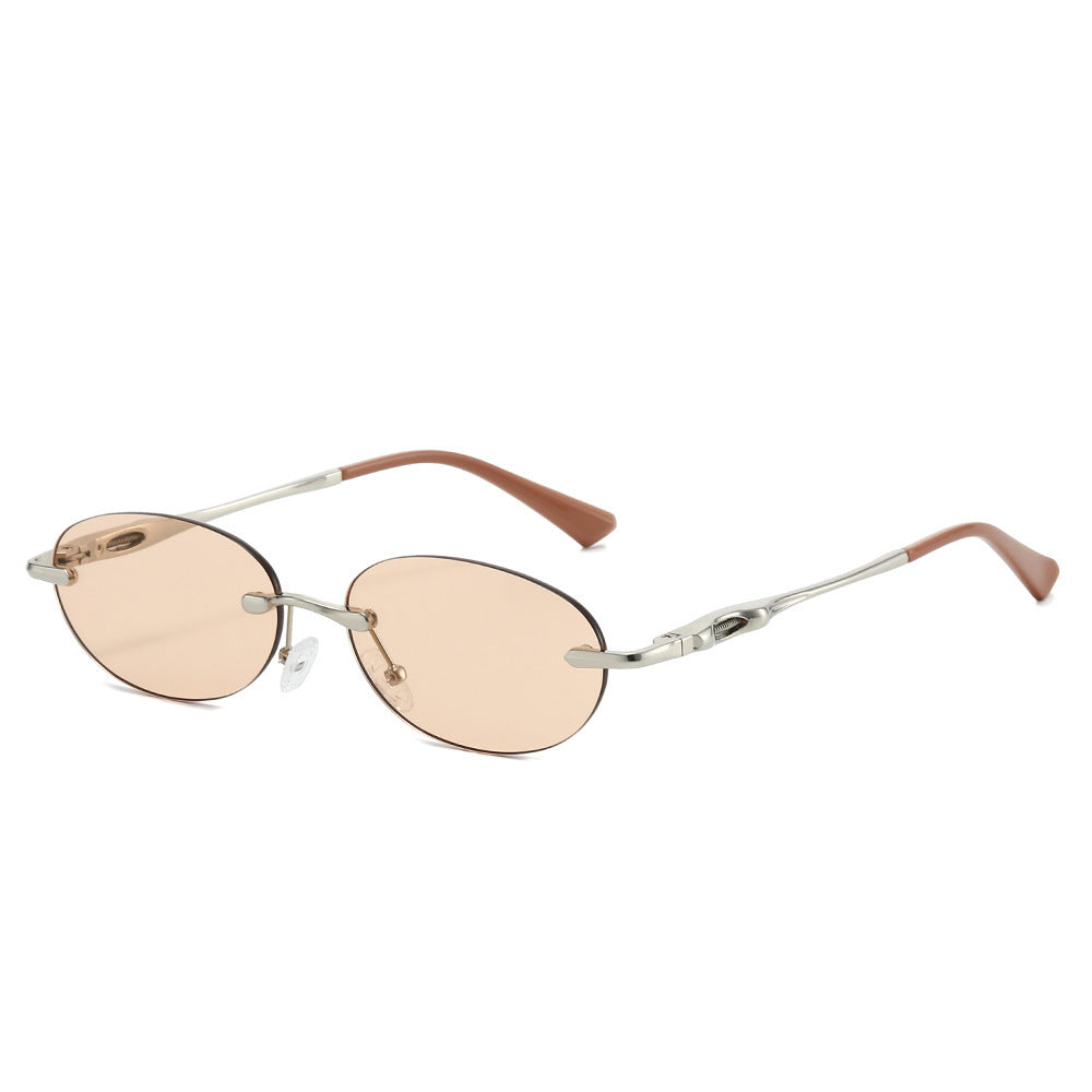 Retro Oval Frame Sunglasses Bowlift