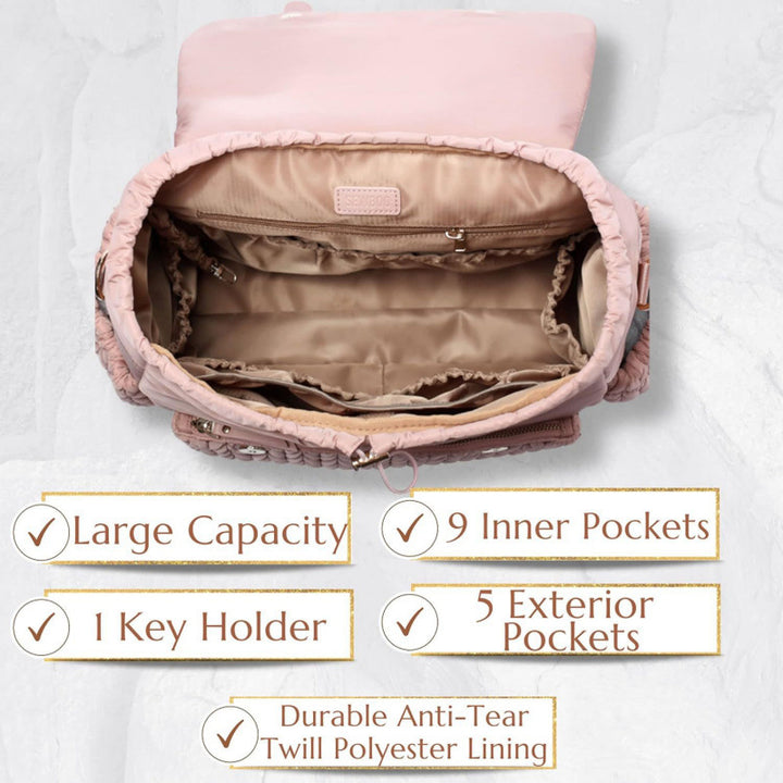 Fashionable backpack with braided design Bowlift