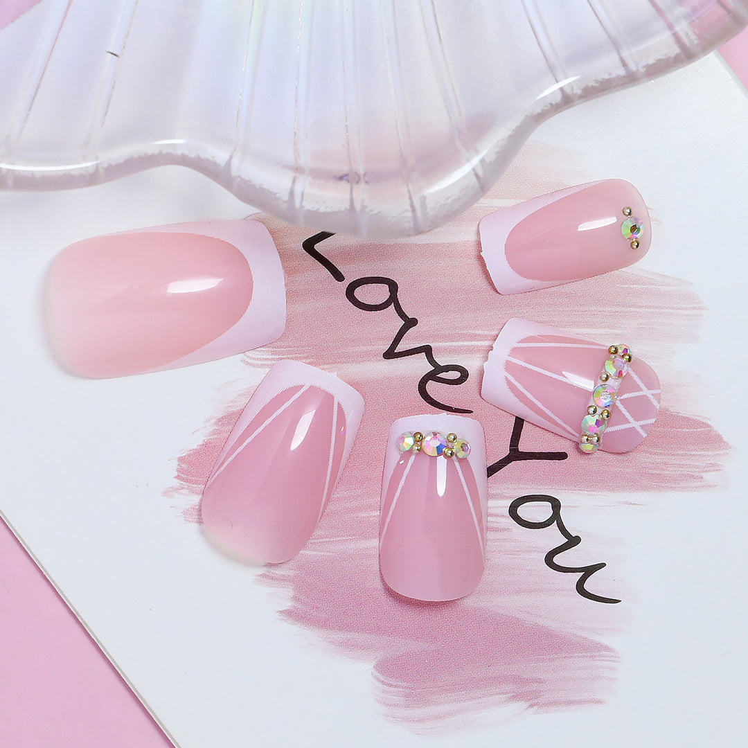 Elegant DIY Natural Look Press-On Nails Bowlift