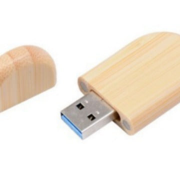 Eco-Conscious Bamboo USB Storage Drive Bowlift