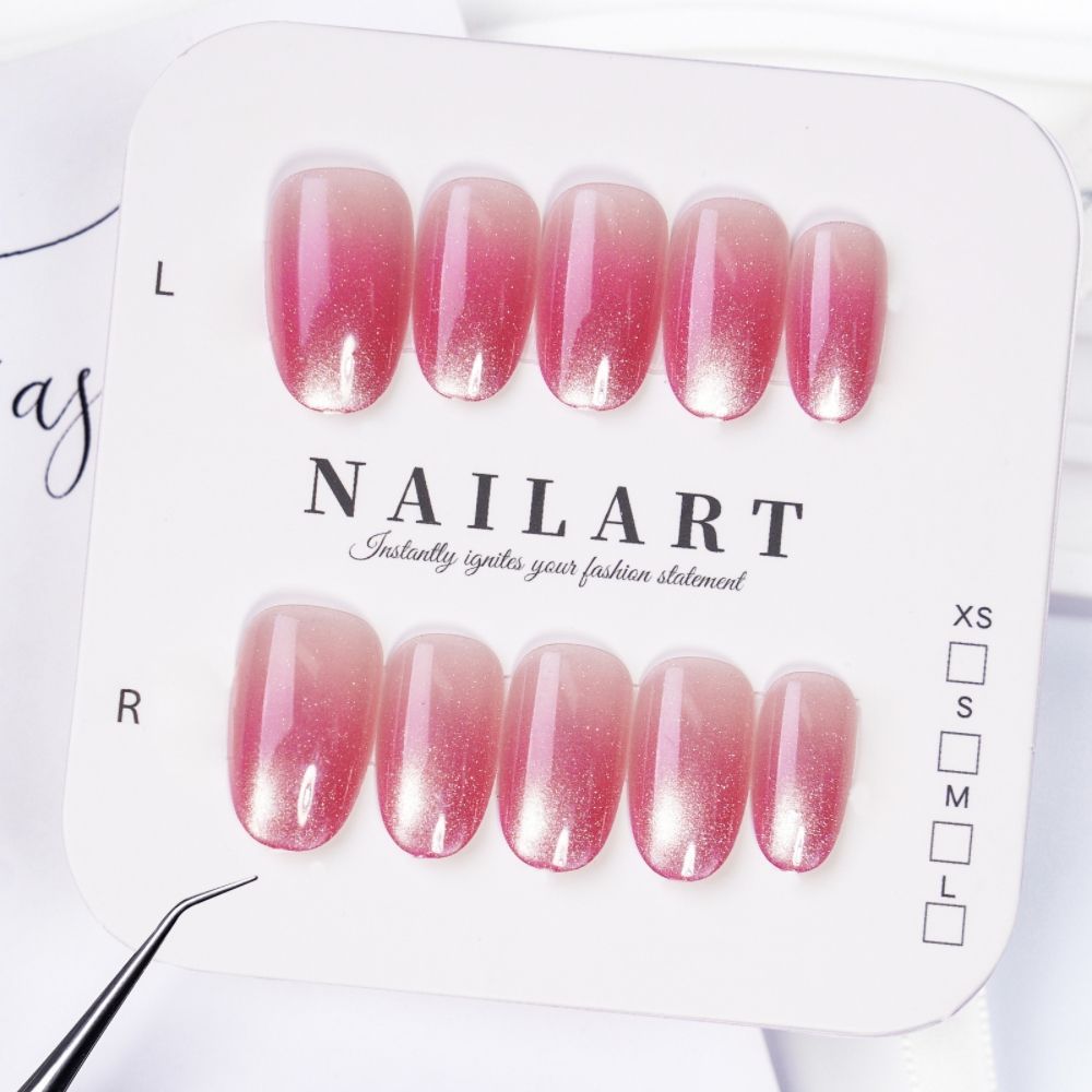 Luxury Ombre Leopard Print Press-On Nail Set Bowlift