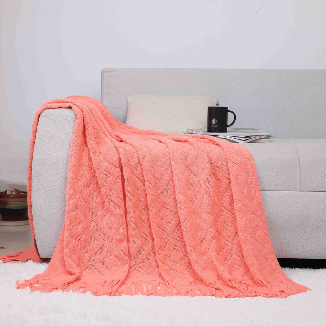 Cozy Knit Throw Blanket Bowlift