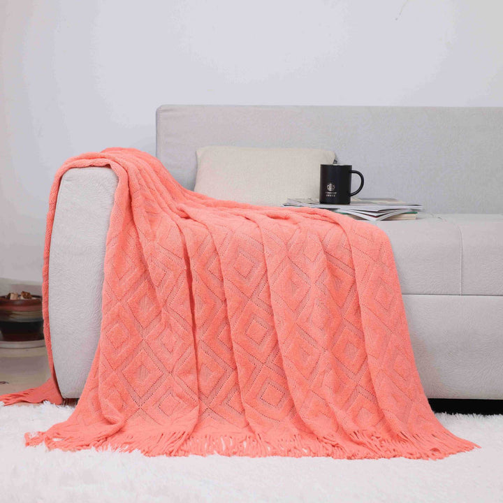 Cozy Knit Throw Blanket Bowlift