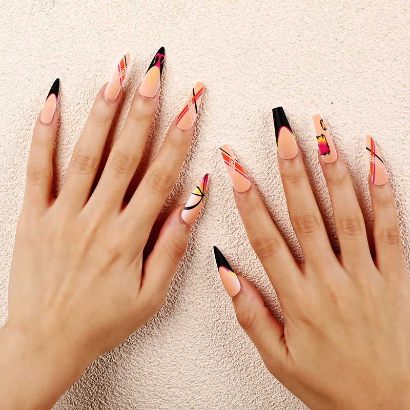 Creative Nail Art Set with Colorful Designs Bowlift