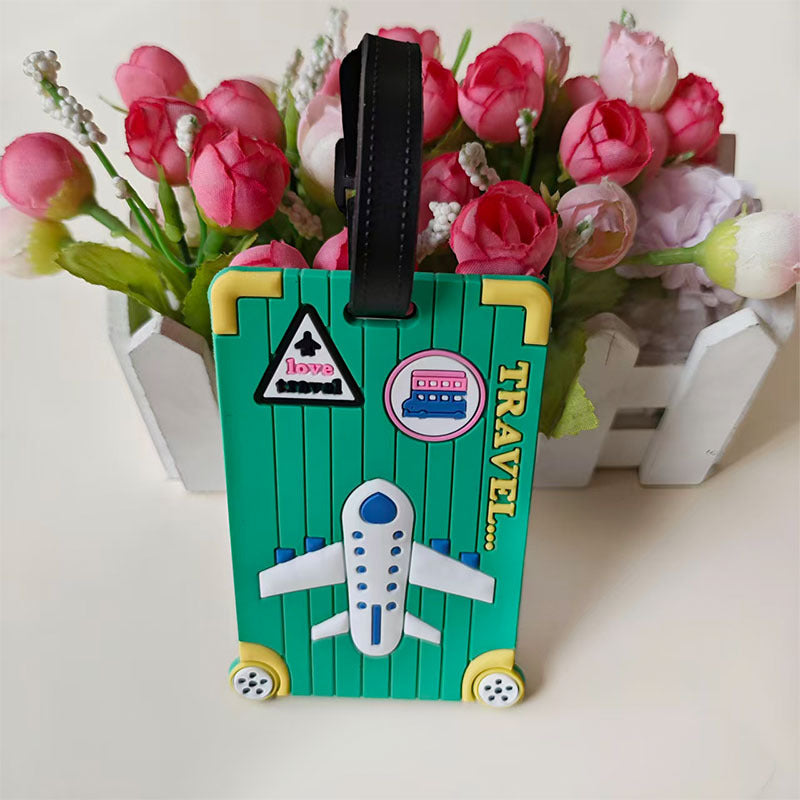 Unisex Travel-Themed Luggage Identifier Bowlift