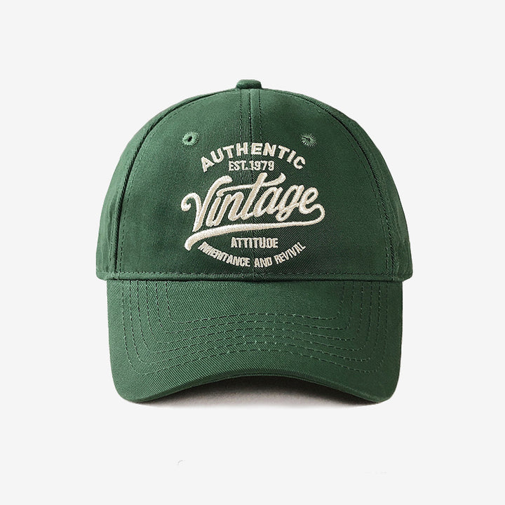 Vintage-Inspired Embroidered Baseball Cap