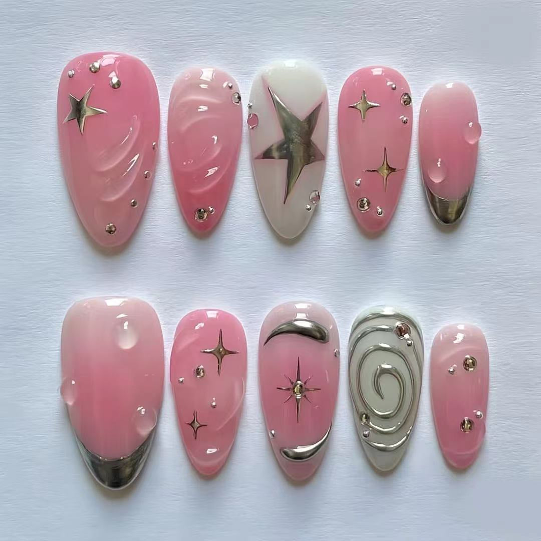 Thematic Artisan Press-On Nail Set Bowlift