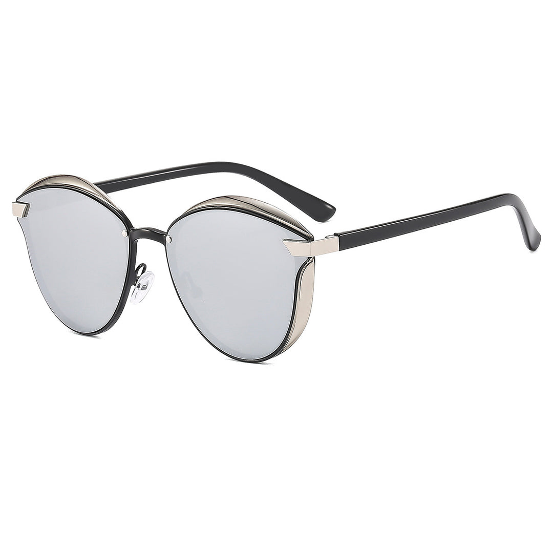 Women's designer sunglasses with elegant faceted design and high-quality UV protection Bowlift