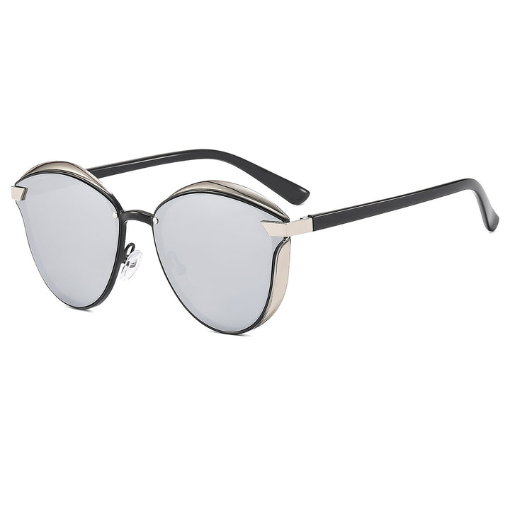 Women's designer sunglasses with elegant faceted design and high-quality UV protection Bowlift