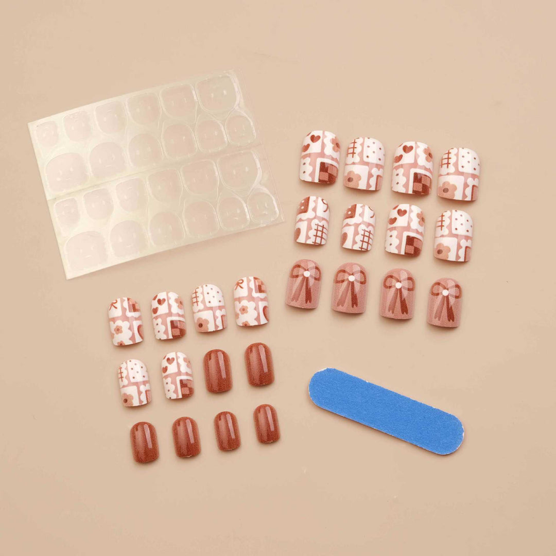 Decorative Press-On Nail Art Kit Bowlift