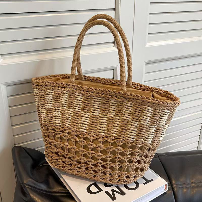 Basket bag with unique weaving structure Bowlift