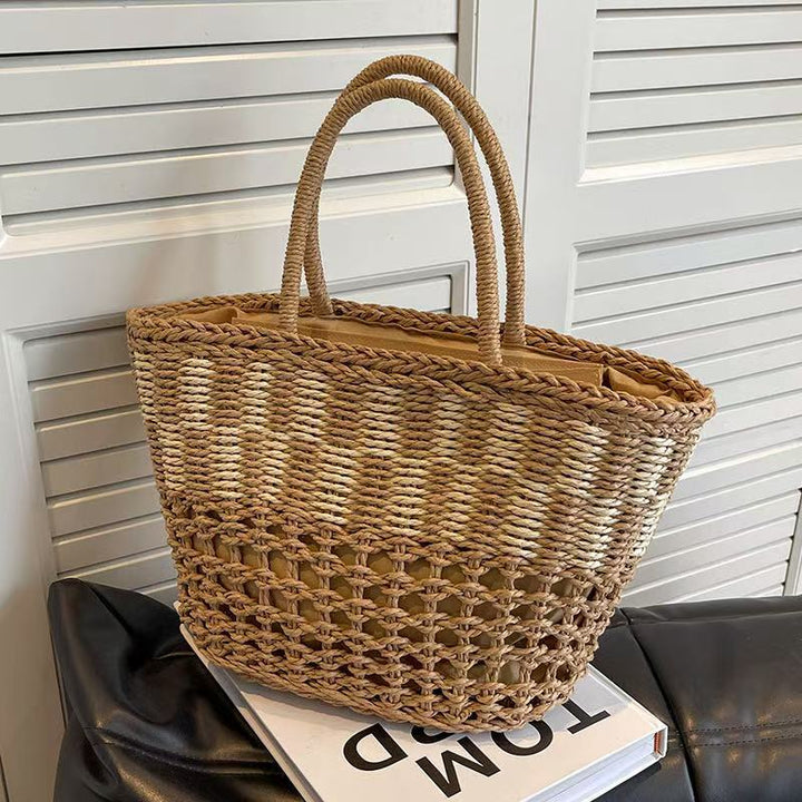 Basket bag with unique weaving structure Bowlift