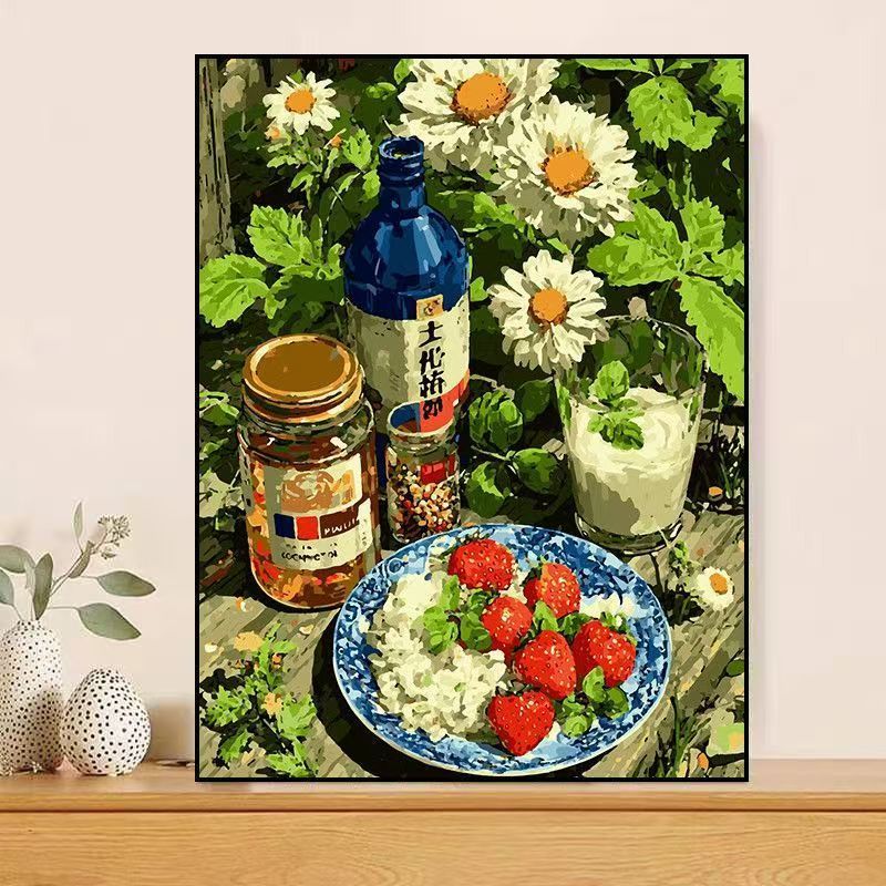 Food-Themed Decorative Canvas Art Bowlift