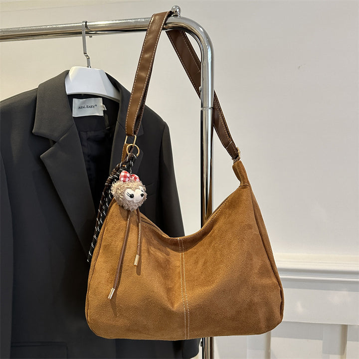 Soft Suede Hobo Handbag Bowlift