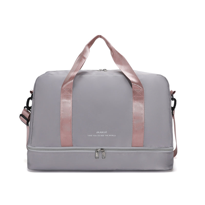 Sporty Travel Bag With Spacious Interior Compartment And Removable Shoulder Strap Bowlift