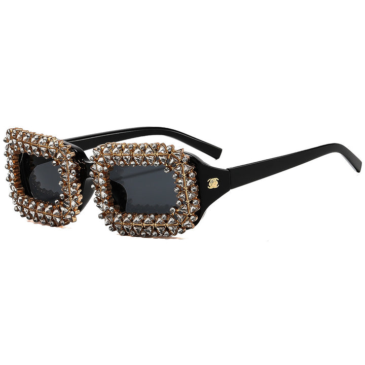 Women's designer sunglasses with extravagant stud embellishments Bowlift