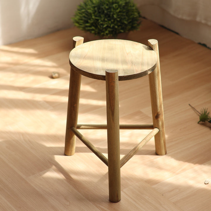 Rustic Wooden Stool Bowlift
