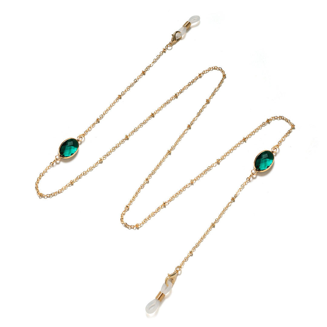 Elegant Gemstone-Embellished Eyewear Holder Bowlift