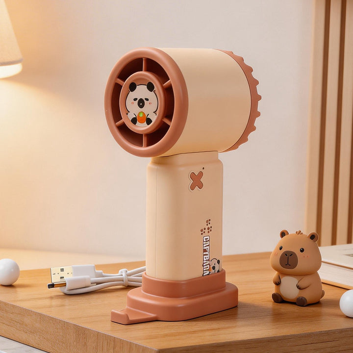 Women Portable Handheld Fan in Playful Panda Design Bowlift