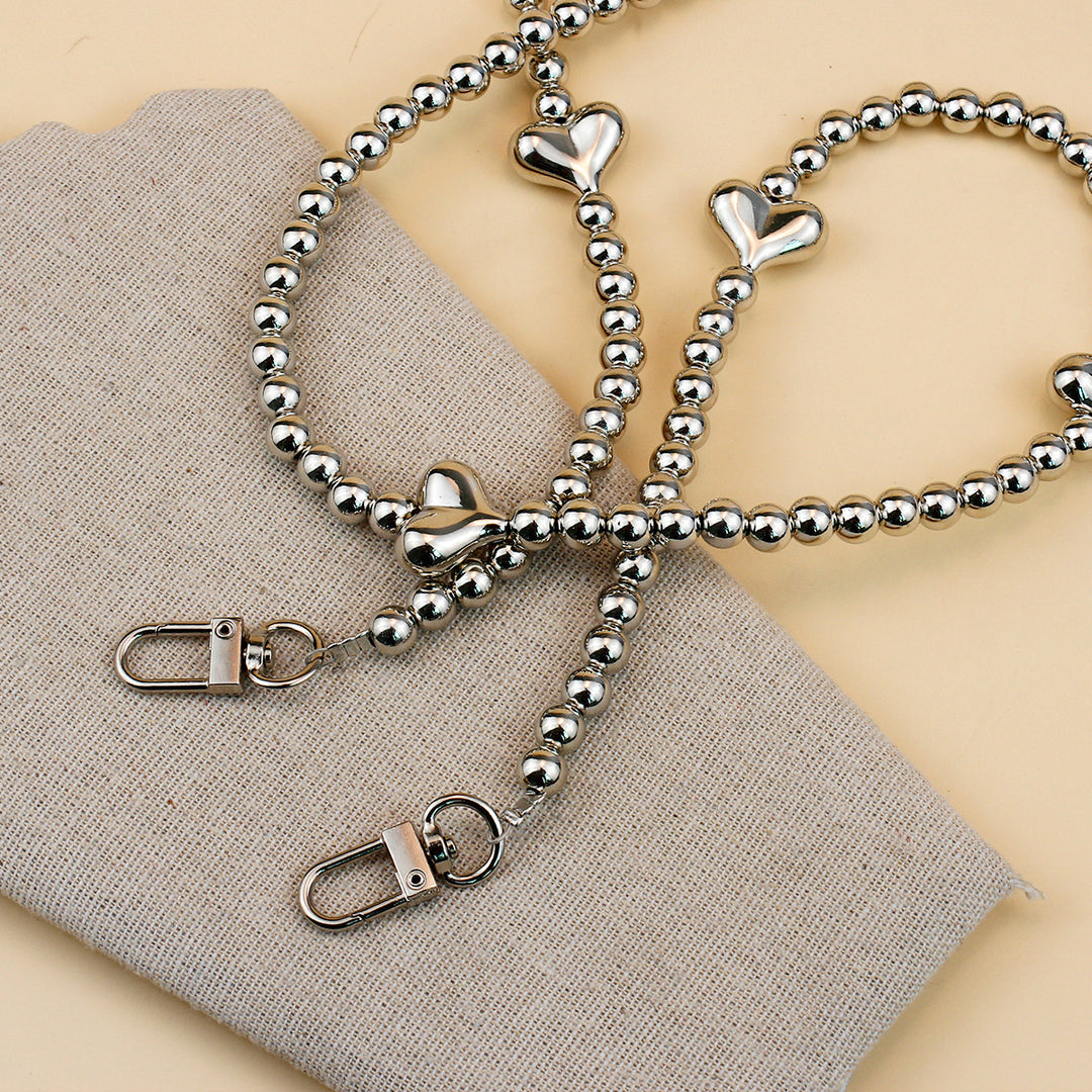 Heart-Embellished Eyewear Chain Bowlift
