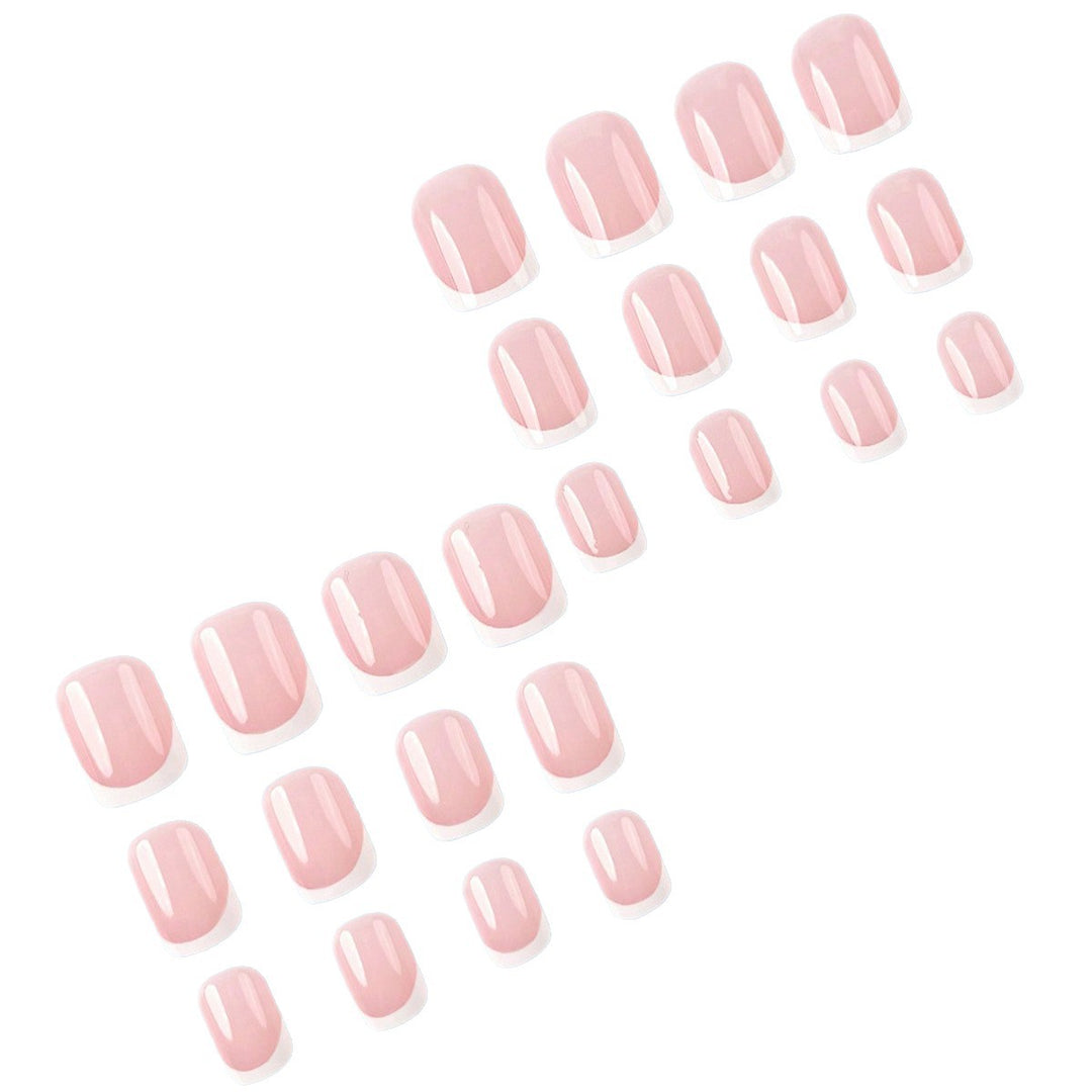 Elegant French Tip Nail Extensions Bowlift