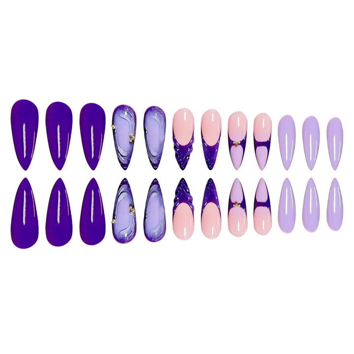 Stylish Stiletto Press-On Nail Set Bowlift