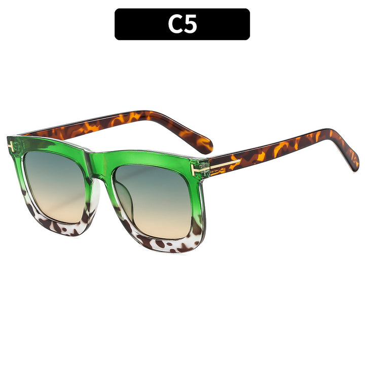 Modern Geometric Square Frame Sunglasses