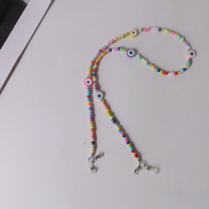Colorful glasses holder chain with eye motifs Bowlift