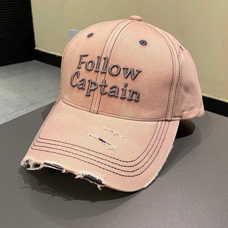 Men's Distressed Vintage Baseball Cap Bowlift