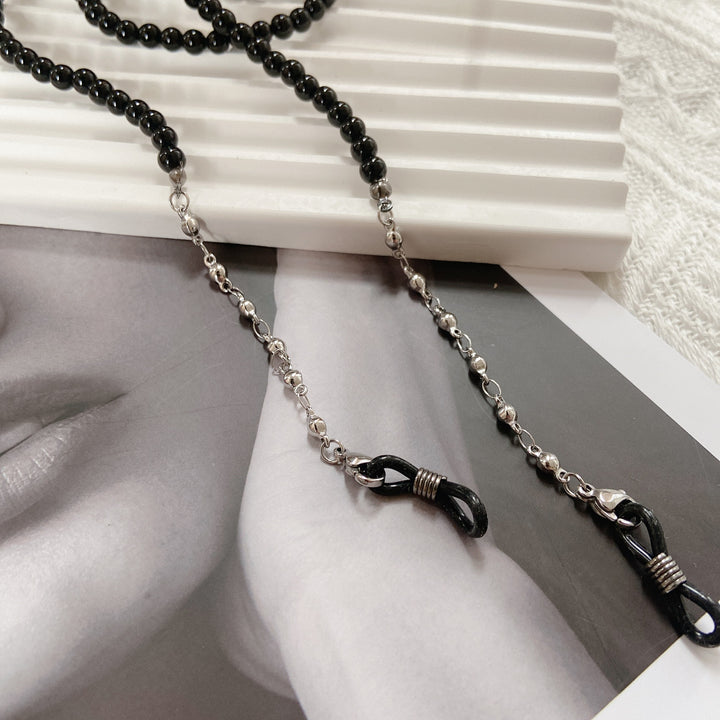 Fashionable glasses strap made of pearls Bowlift