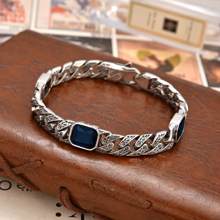 BowLift | Totem Design Diamond Pattern Bracelet – Unisex Copper Chain with 9mm Width