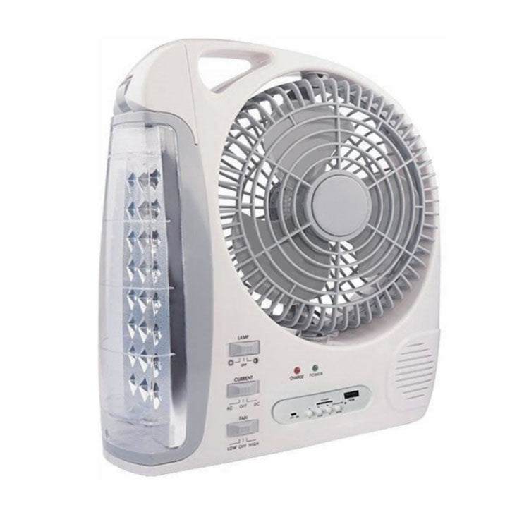 Unisex portable solar-powered fan with LED lamp Bowlift