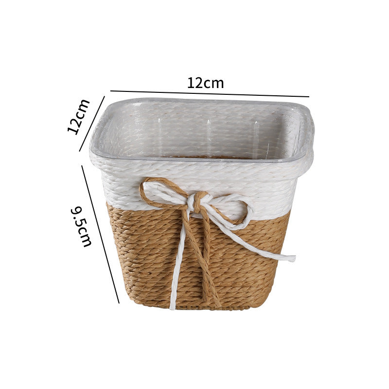 Natural Fiber Decorative Storage Container Bowlift