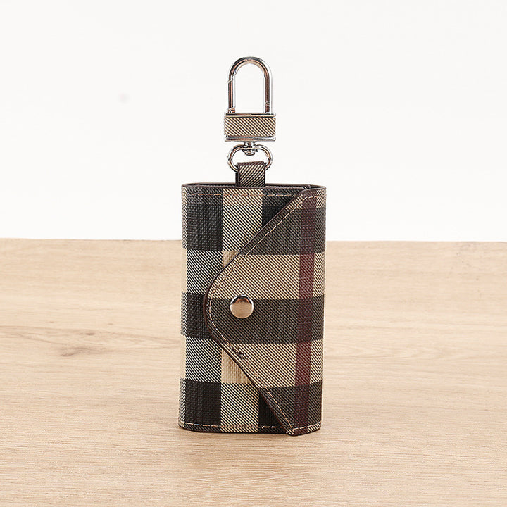 Elegant Plaid Pattern Card Case Bowlift