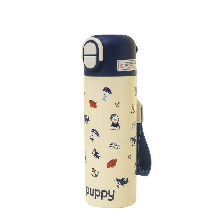 Ladies Insulated Water Bottle with Cheerful Apple Design Bowlift